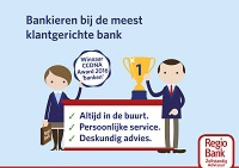 RegioBank valt in de prijzen