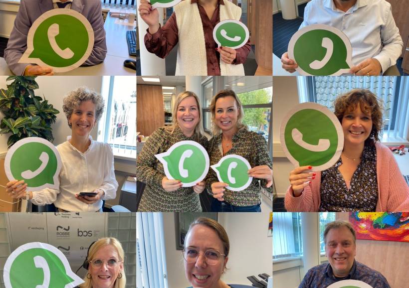 Bereikbaar via Whatsapp