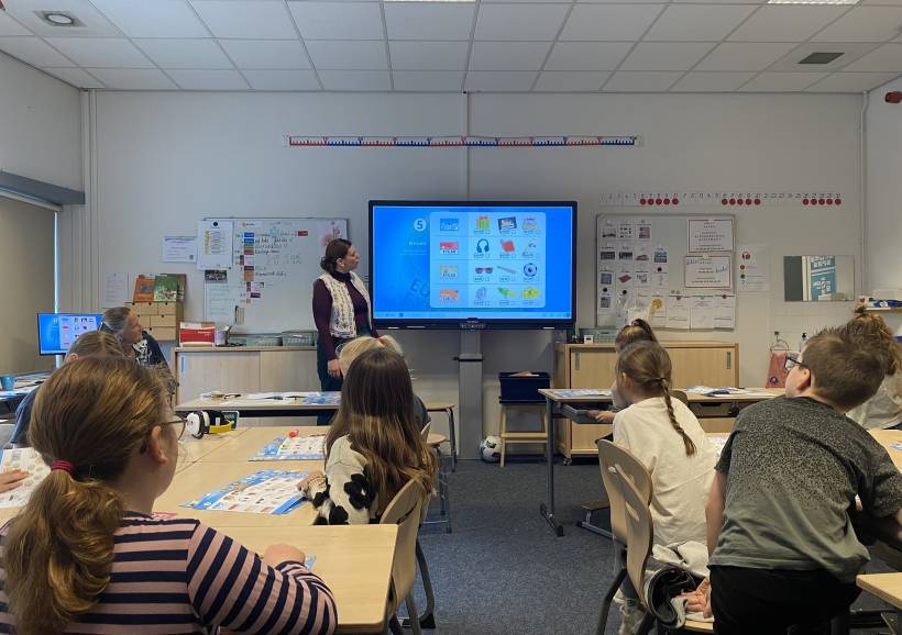 Bank voor de klas